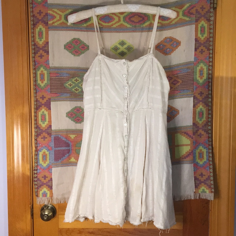 Cream Dress Urban Outfitters